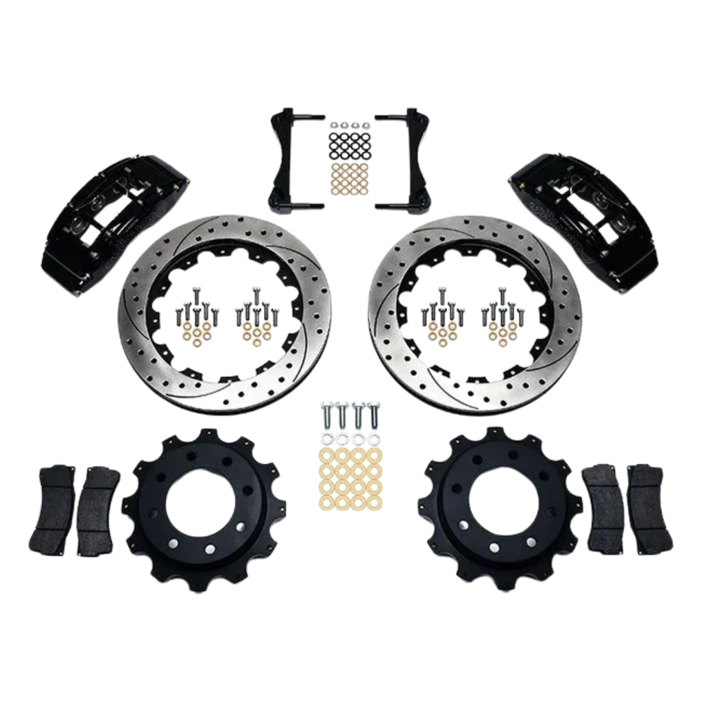 Wilwood TC6R Rear Kit 16.00in Red 1999-2010 GM H2 / 2500 4.63 Cntr