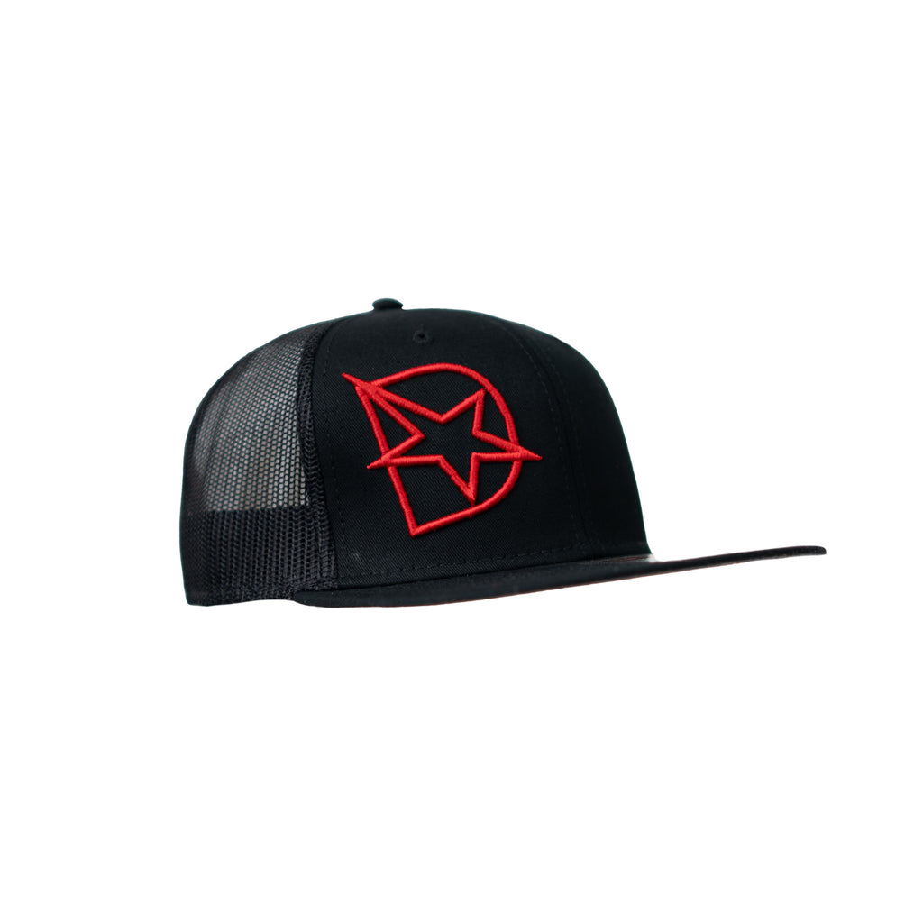 DmaxStore D-Star Snapback Hat (Red/Black)