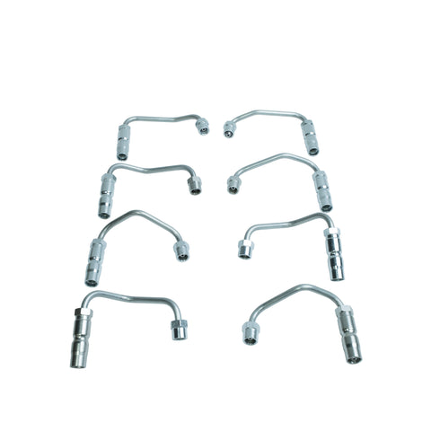 Stainless Steel High Pressure Injector Lines (Set Of 8), 2001-2004 LB7