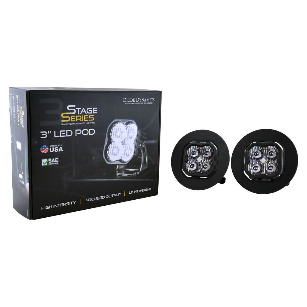 Diode Dynamics SS3 LED Fog Light Kit, 2007.5-2014 Sierra LMM/LML