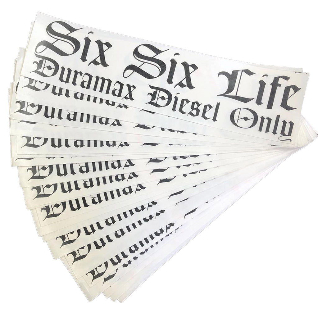 DmaxStore Six.Six Life Vintage Style Vinyl Transfer Sticker 14.3