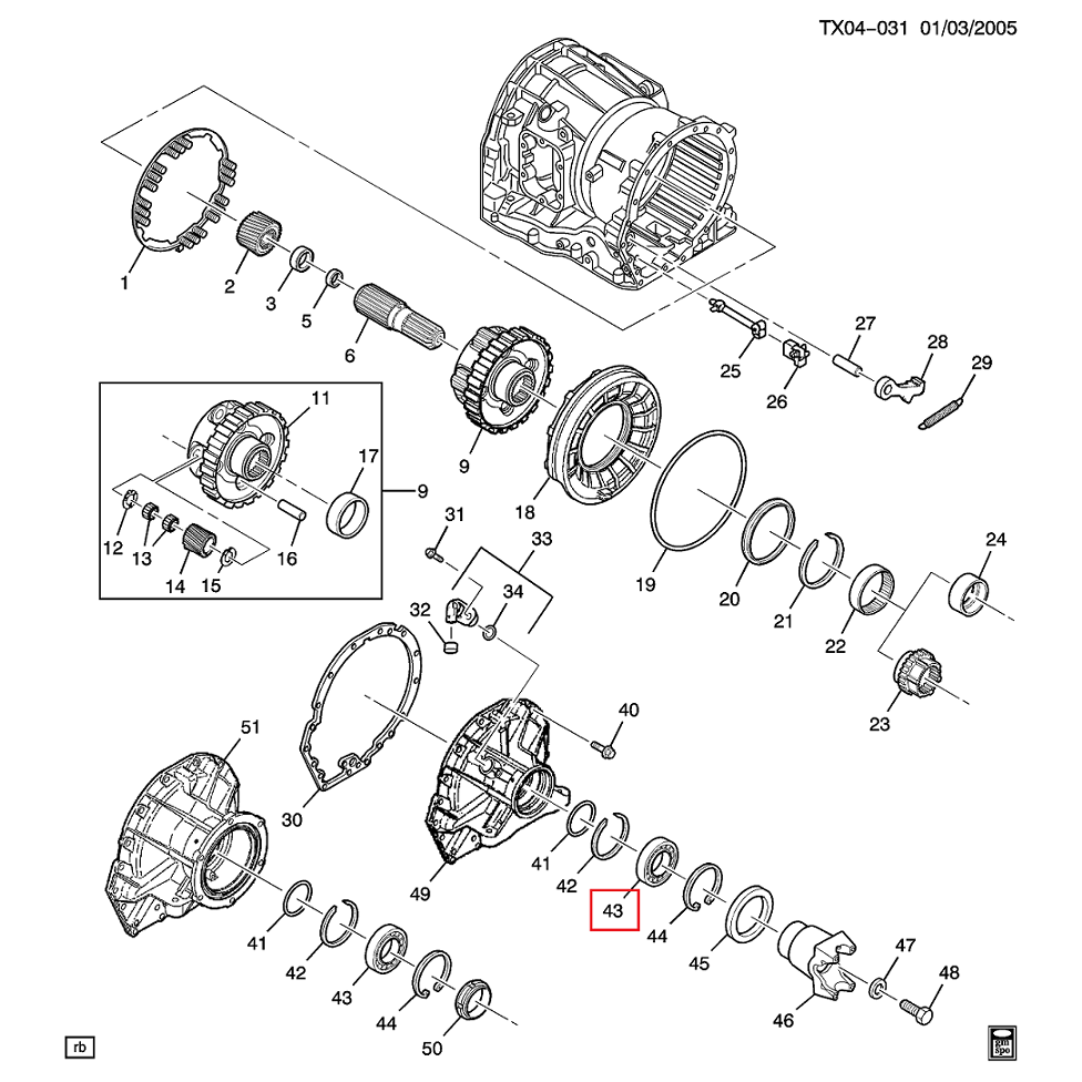 Allison Output Shaft Bearing 2001-2017 – DmaxStore