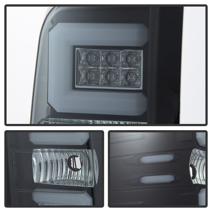 Spyder LED Tail Lights - Black Smoked (15-16) Part# 5079992