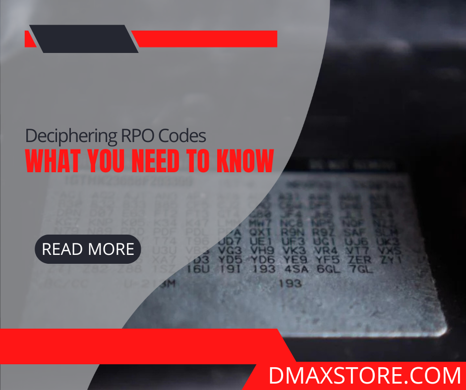 Deciphering GM Truck RPO Codes: What You Need To Know – DmaxStore