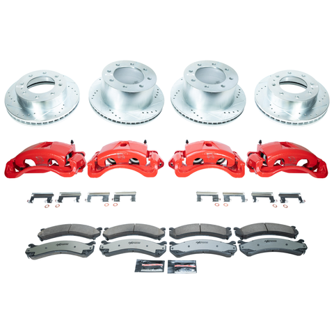 PowerStop Performance Brake & Caliper Kit, 2001-2010 LB7/LLY/LBZ/LMM Dual Rear Wheel