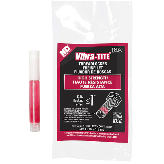 Red Threadlocker High Strength 1.8ml