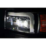 AlphaRex MKII Nova-Series LED Projector Headlights - Chrome, 2015-2019 LML/L5P