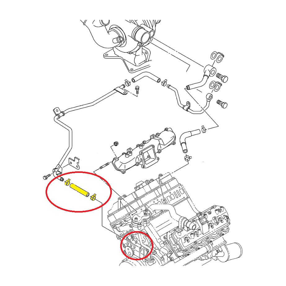 Duramax Turbo Coolant Return Hose Part 15 Cbhss 115 Cbhss 2 Cbhss 724 Dmaxstore