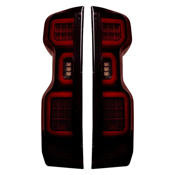 Recon OLED Tail Lights - Red Smoked, 2020-23 Silverado LM2/L5P