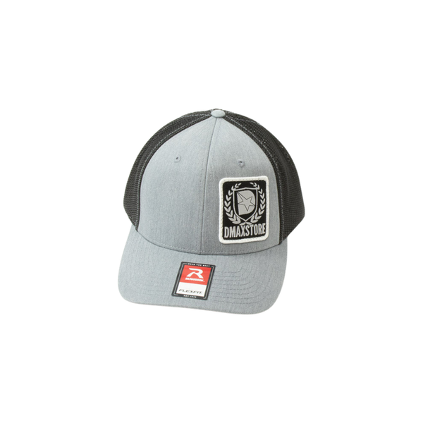 DmaxStore Woven Crest Patch R-Flex Fitted Trucker Hat
