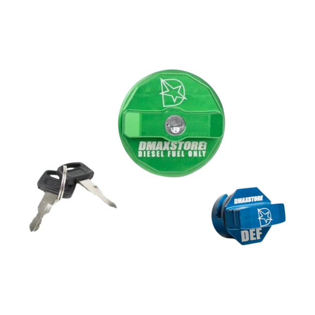 DmaxStore Billet Locking Fuel & DEF Cap Bundle, 2011-2019 LML/L5P DmaxStore Billet Locking Fuel & DEF Cap Bundle, 2011-2019 LML/L5P