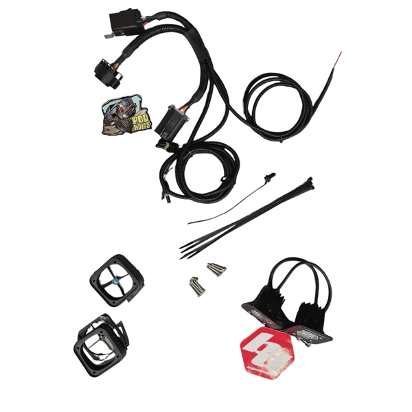 Pod Holes Bumper Step Light Kit, 2014-2019 LML/L5P