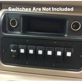 Longhorn Fab Center Console Lower 7 Switch Panel, 2003-2007 LB7/LLY/LBZ