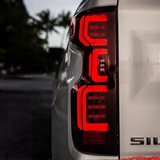 Recon OLED Tail Lights - Red Smoked, 2020-23 Silverado LM2/L5P