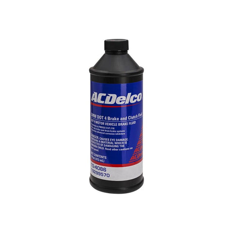 AcDelco DOT 4 Brake Fluid, 2001-2025 LB7/LLY/LBZ/LMM/LML/L5P/LM2/LZ0