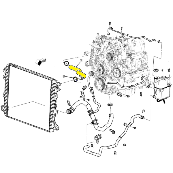 GM L5P Upper Radiator Hose 85122989
