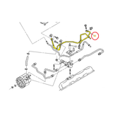 Rear Fuel Return Hard Line, 2001-2004 LB7