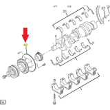 Crankshaft Position Sensor Exciter Ring, 2001-2005 LB7/LLY