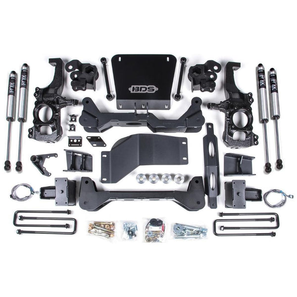 BDS 6.5" High Clearance Suspension Lift Kit Fox 2.0 Shocks, 2020-2024 L5P