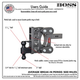 Gen-Y Boss Torsion Flex 16K Drop Hitch 2.5" Receiver (5" Drop)