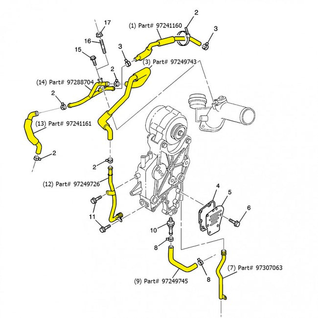 GM PCV Components, 2002-2004 LB7 (CA Emissions) – DmaxStore