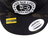DMAXSTORE "Six Six Life Patch" Black Camo Snapback Hat