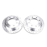 PowerStop D Series Drilled & Slotted Rotors, 2001-2010 LB7/LLY/LBZ/LMM Single Rear Wheel