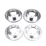 PowerStop D Series Drilled & Slotted Rotors, 2001-2010 LB7/LLY/LBZ/LMM Single Rear Wheel