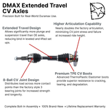 DMAX Extended Travel Front CV Axle Assembly, 2011-2014 LML