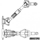 DMAX Extended Travel Front CV Axle Assembly, 2015-2019 LML/L5P