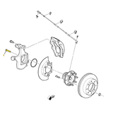 DMAX Wheel Bearing-Spindle Bolt-Zinc, 2001-2010 LB7/LLY/LMM