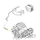 DmaxStore Silicone Turbo Coolant Return Hose, 2001-2005 LB7/LLY