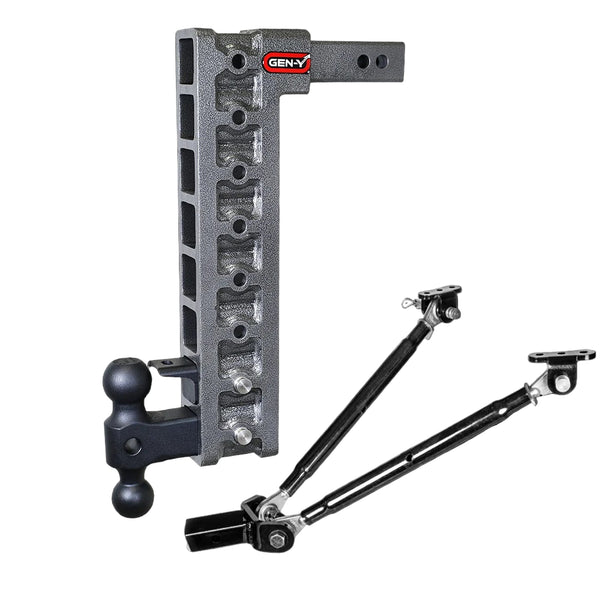Gen-Y Mega-Duty 10K Drop Hitch 2" Receiver (17.5" Drop)