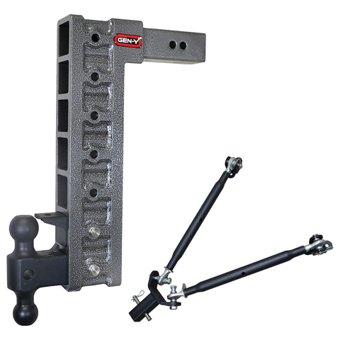Gen-Y Mega-Duty 21K Drop Hitch 2.5" Receiver (18" Drop)