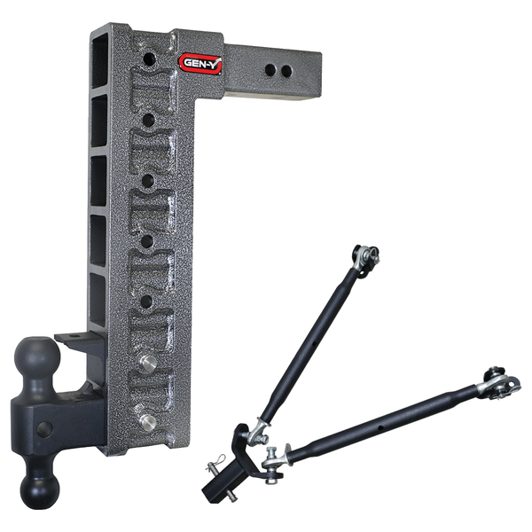 Gen-Y Mega-Duty 21K Drop Hitch 2.5" Receiver (18" Drop)