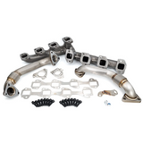 PPE High Flow Exhaust Manifold with Up-Pipes, 2001-2004 LB7 Federal Emissions