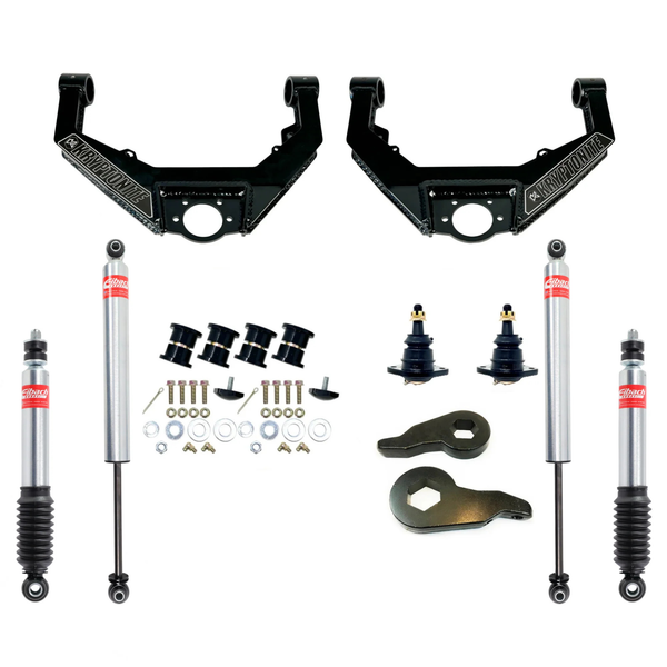 Kryptonite Stage 3 Leveling Kit w/Eibach shocks, 2001-2010 LB7/LLY/LBZ/LMM