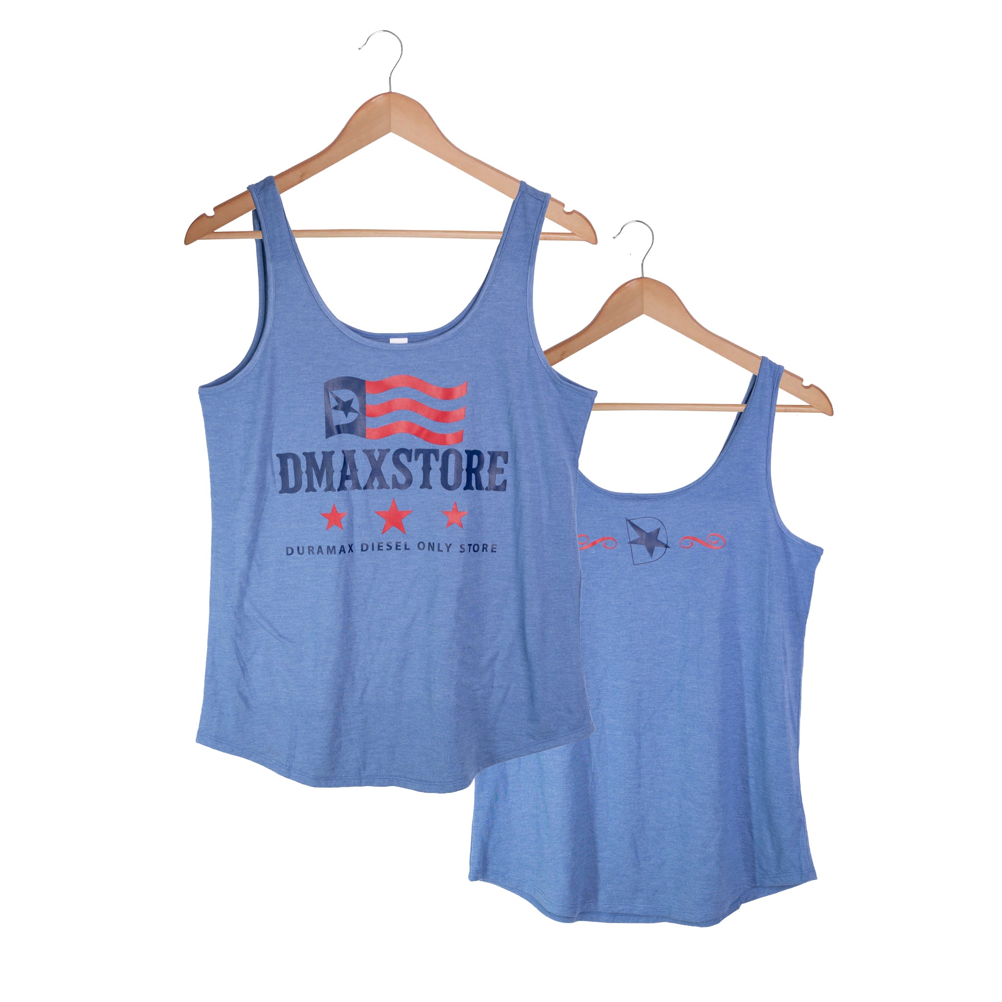 Ladies DmaxStore Blue USA Tank
