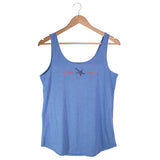 Ladies DmaxStore Blue USA Tank