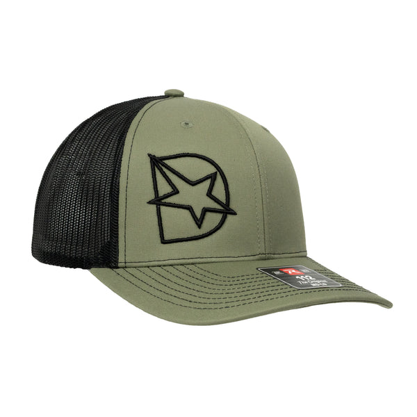 DmaxStore D-Star Snapback Hat (Black/Olive)