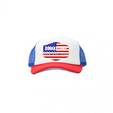 DmaxStore Foam Trucker Hat - Red White & Blue