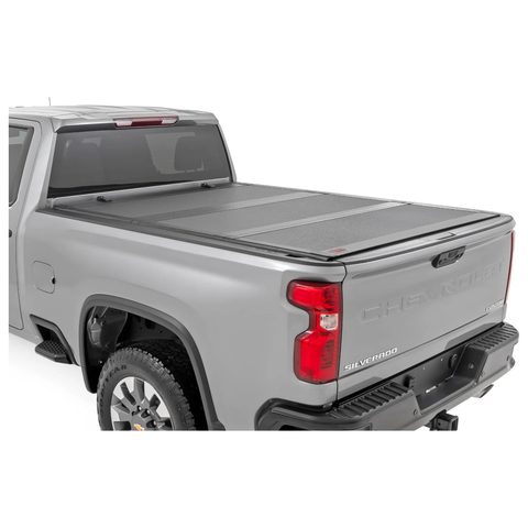Rough Country Tri-Fold Flip Up 6'9" Bed Cover, 2020-2025 L5P