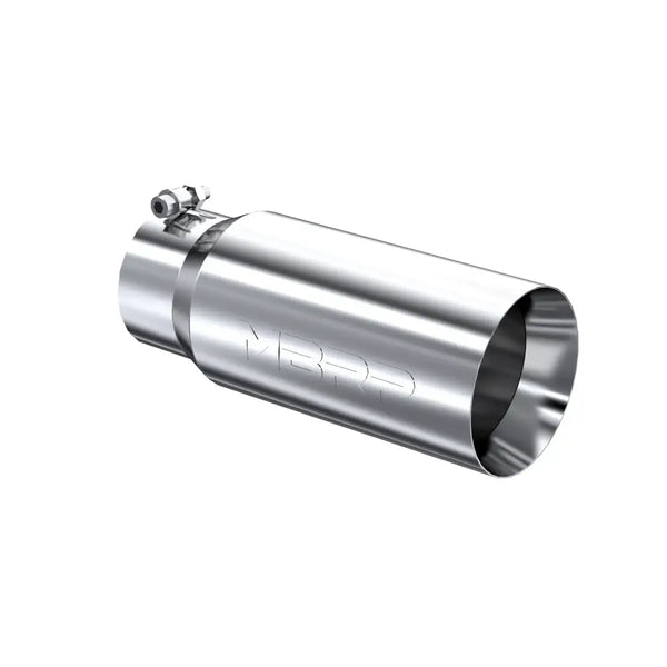 MBRP 4"X5"X12" Dual Wall, Straight Cut, T304 Stainless Tip