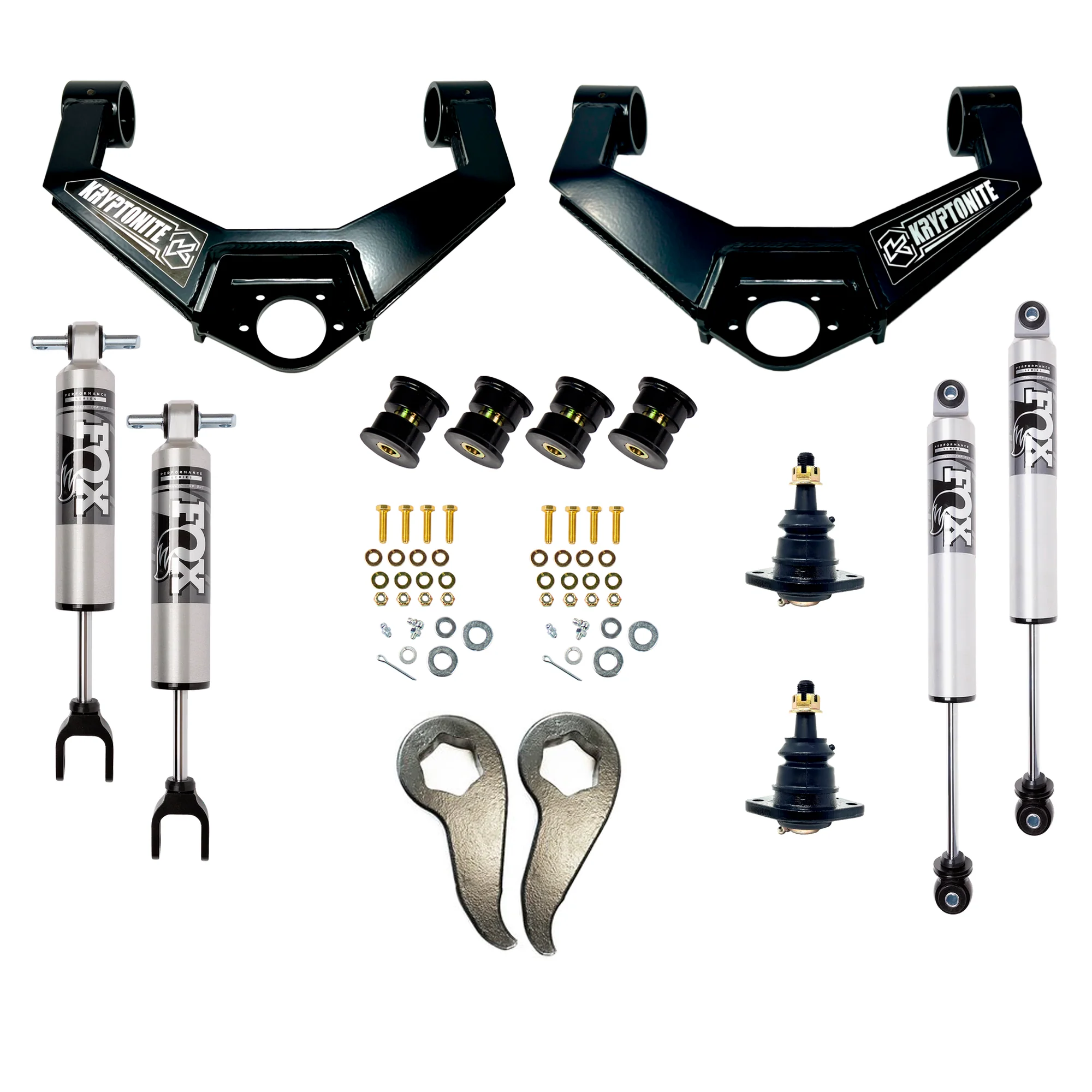 Kryptonite Stage 4 Leveling Kit w/Fox 2.5 HTO Shocks, 2011-2019 LML/L5P