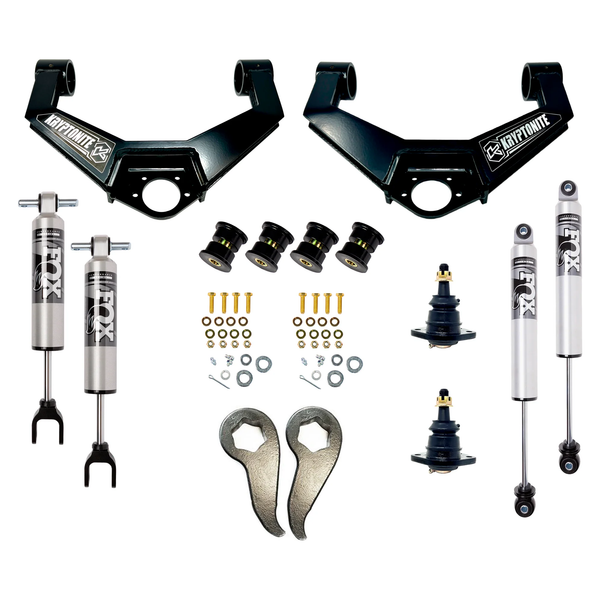 Kryptonite Stage 4 Leveling Kit w/Fox 2.5 HTO Shocks, 2011-2019 LML/L5P