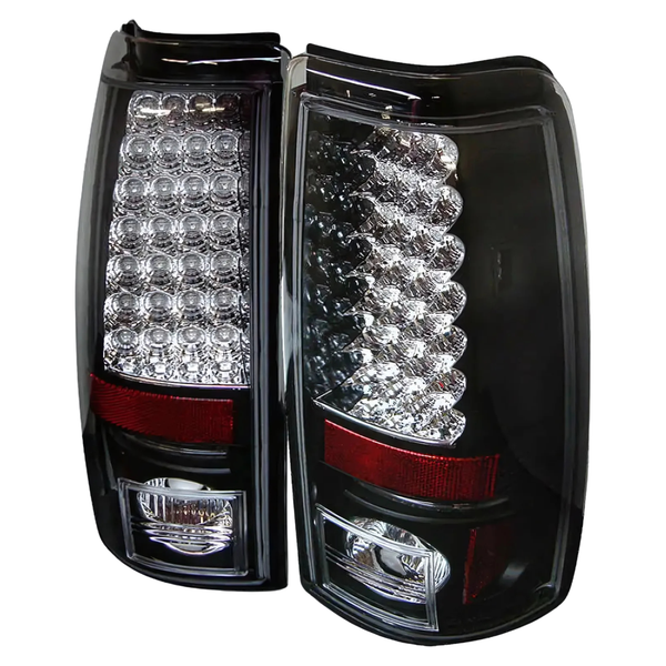 Spyder LED Tail Lights - Black Sierra 2001-2007 LB7/LLY/LBZ