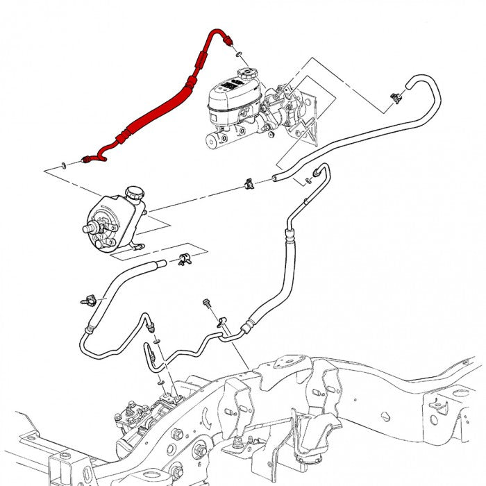 DmaxStore Hydroboost Inlet Line DMAX-PSL-0110PB
