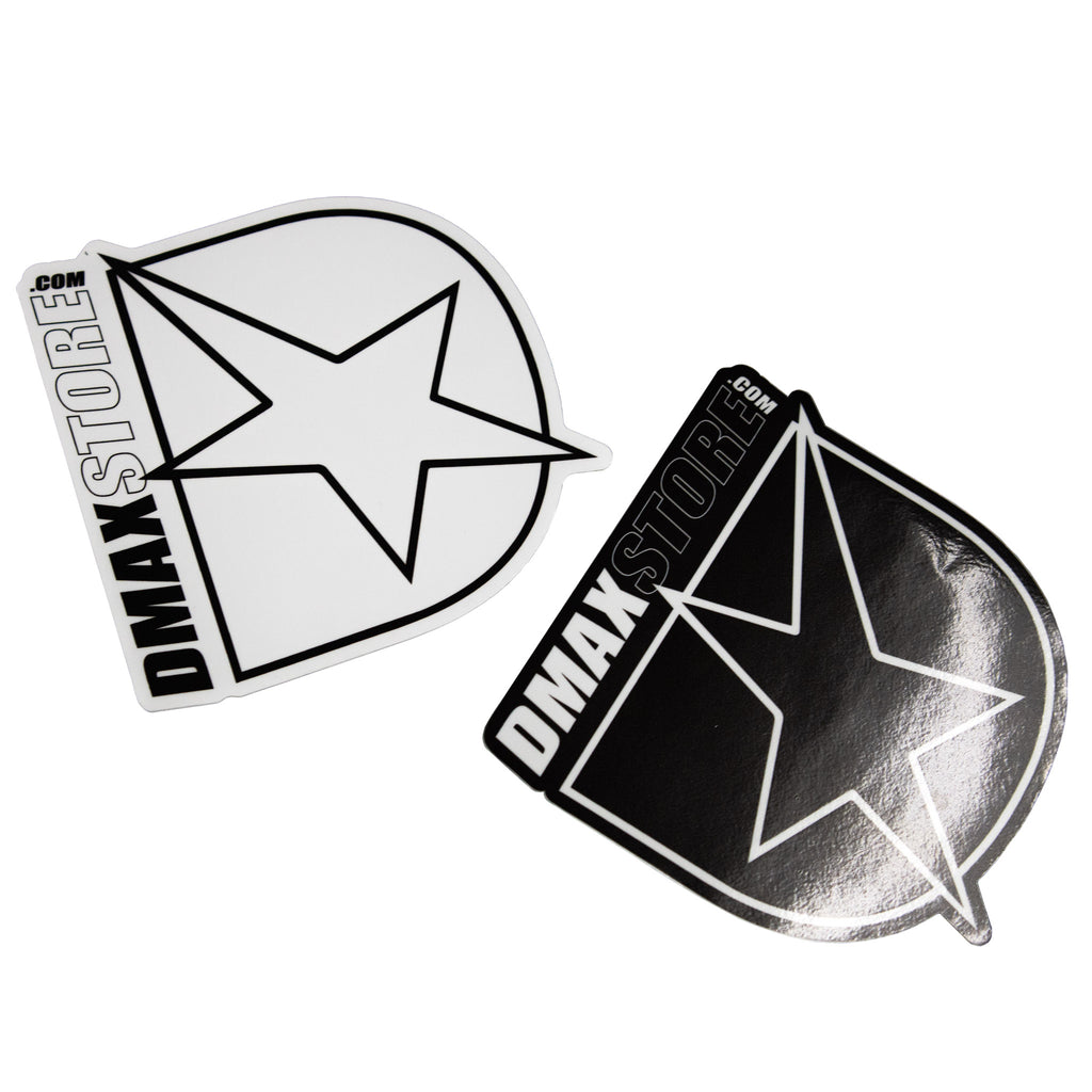 DmaxStore Black and White D-Star Sticker 2 Pack