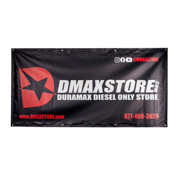 DmaxStore Black, White & Red Banner