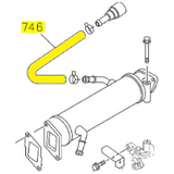 GM EGR Cooler to Heater Core Hose, 2004.5-2007 LLY/LBZ